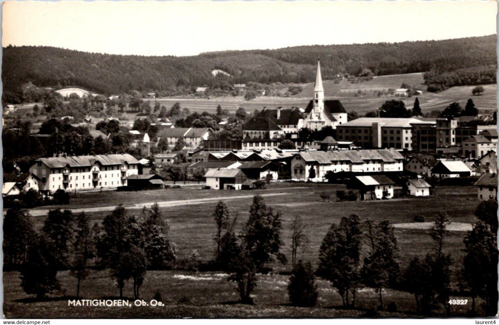 (1 B 9) B/w - Older Postcard - Austria - Mattighofen (posted 1960) - Mattighofen