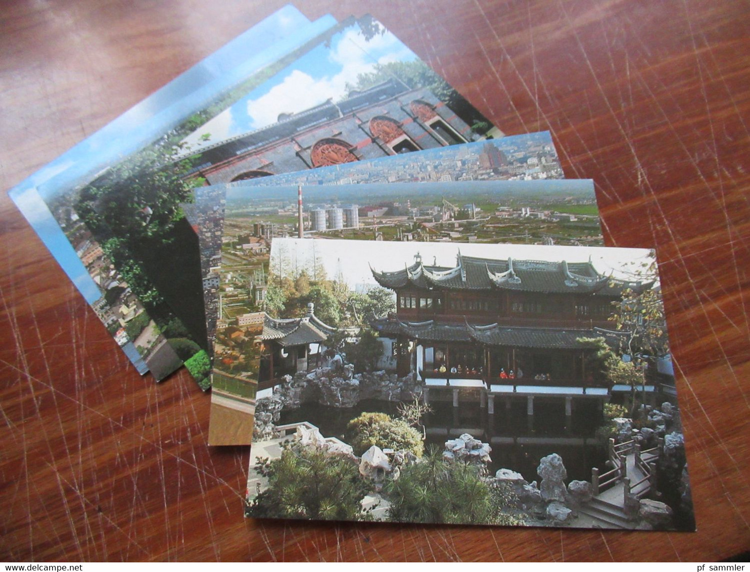 VR China 1987 Ganzsachen Shanghai Postcards Mit 7 Ansichten / 7 Karten Ungebraucht! - Storia Postale
