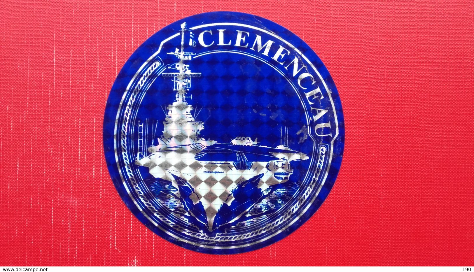 Label/sticker.Clemenceau-class Aircraft Carrier - Bateaux