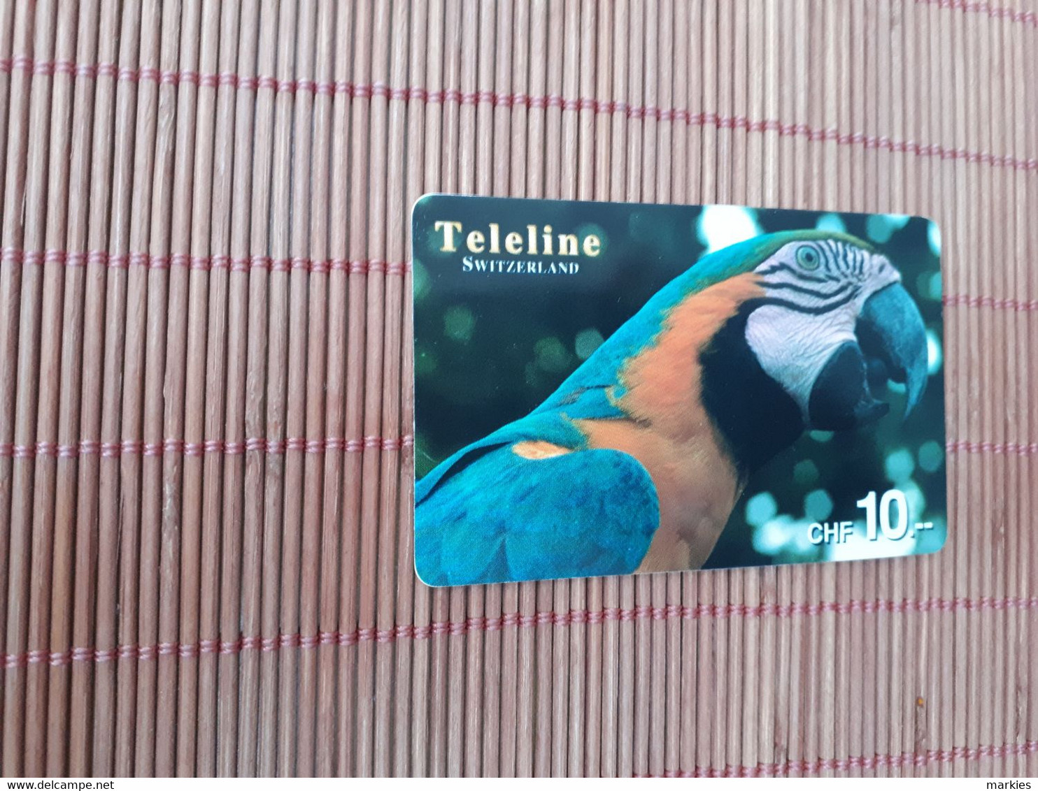 Phonecard Used Rare - Parrots