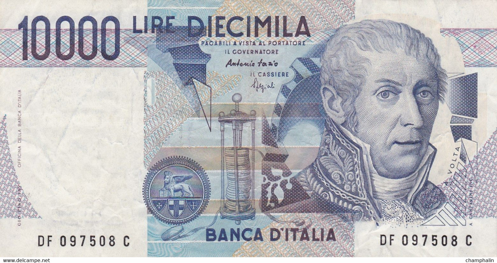 Italie - Billet De 10000 Lire - A. Volta - 3 Septembre 1984 - P112c - 10000 Lire