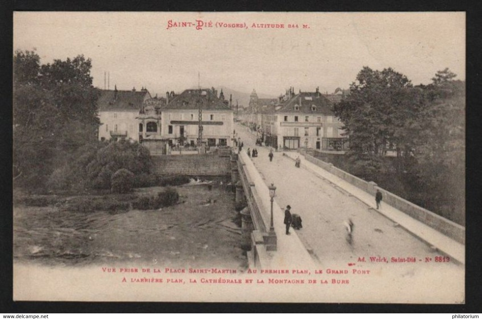 88 SAINT DIE Le Grand Pont Vue De La Place Saint Martin - Saint Die