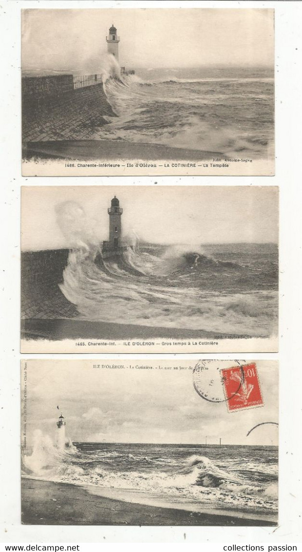 Cp, 17 , ILE D'OLERON,  LA COTINIERE , 2 Scans , LOT DE 5 CARTES POSTALES - 5 - 99 Karten