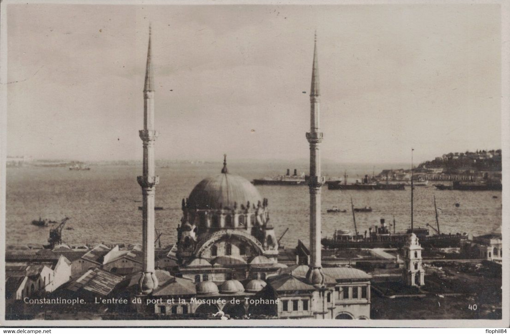 TURQUIE - EMPIRE OTTOMAN - CARTE POSTALE DU 8-2-1919 POUR LA FRANCE - VUE DE CONSTANTINOPLE. - Briefe U. Dokumente