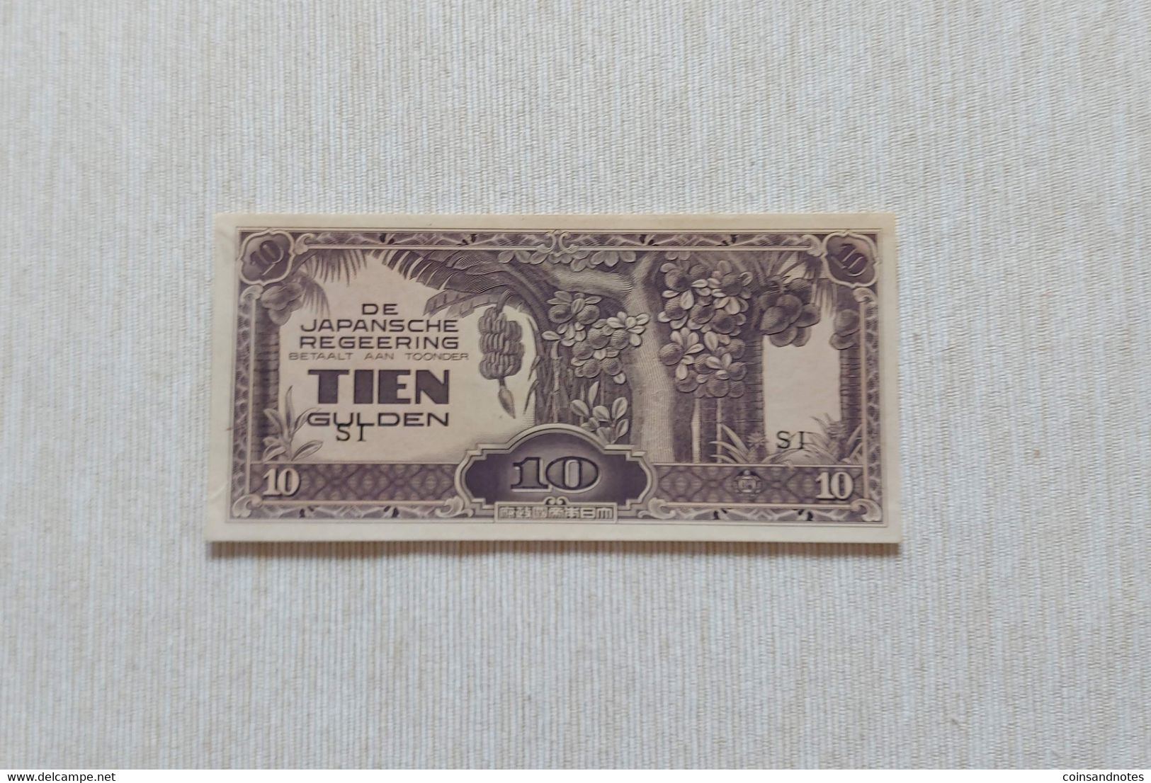 De Japansche Regeering 1942 - Netherlands East Indies (Indonesia) - 10 Gulden - P#125c - UNC - Nederlands-Indië