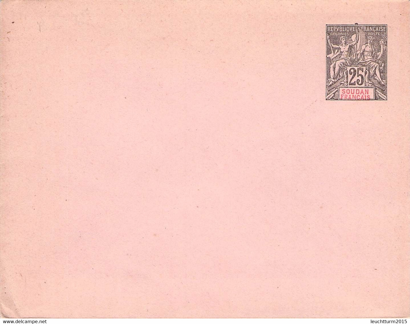 CONGO FRANCAIS - ENVELOPE 25c (1901) Not Used / QC174 - Cartas & Documentos