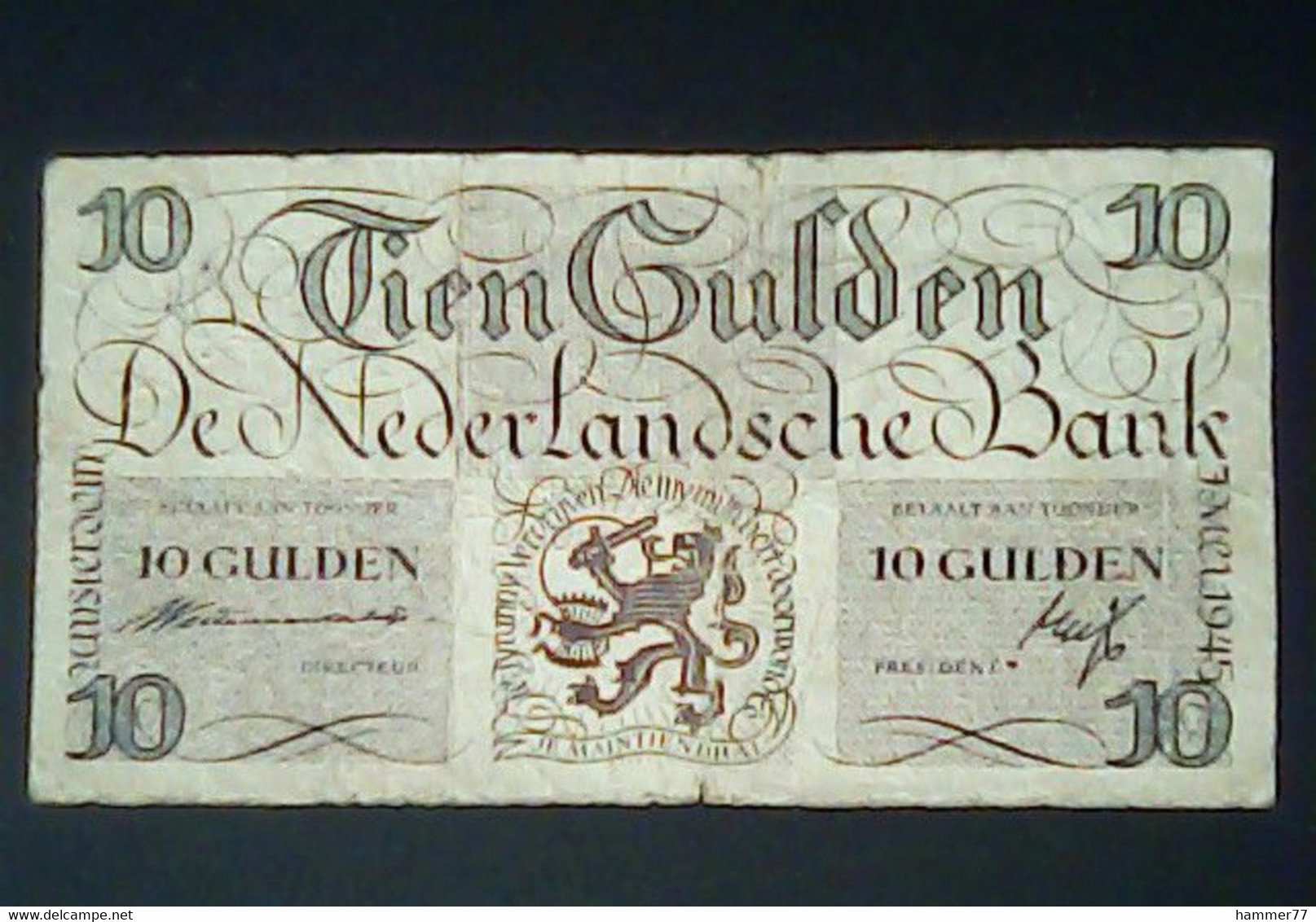 Netherlands 1945: 10 Gulden - 10 Gulden