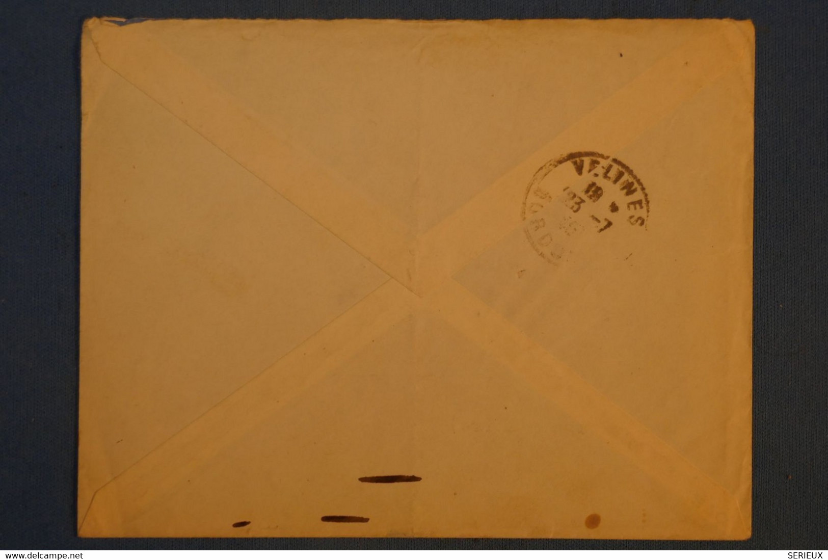 H3 MAROC BELLE LETTRE 1940 TANGER CHERIFIEN POUR COULONGES REDISTRIBUEE + AFFRANCHISSEMENT PLAISANT - Lettres & Documents
