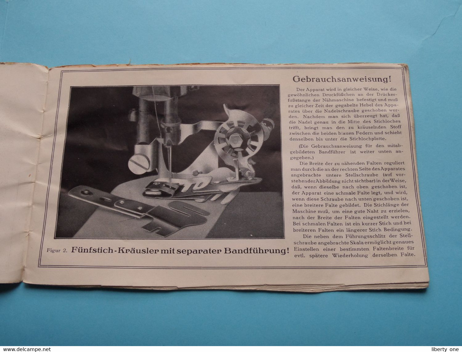 Victoria-Nähmaschinenfabrik H. MUNDLOS & C° MAGDEBURG ( Fünfstich-Kräusler ) Gebrauchsanweisung ( See Scans ) ! - Other Apparatus
