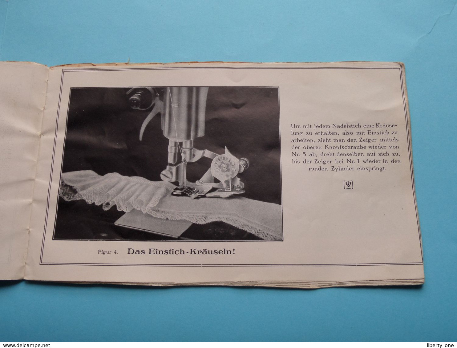 Victoria-Nähmaschinenfabrik H. MUNDLOS & C° MAGDEBURG ( Fünfstich-Kräusler ) Gebrauchsanweisung ( See Scans ) !