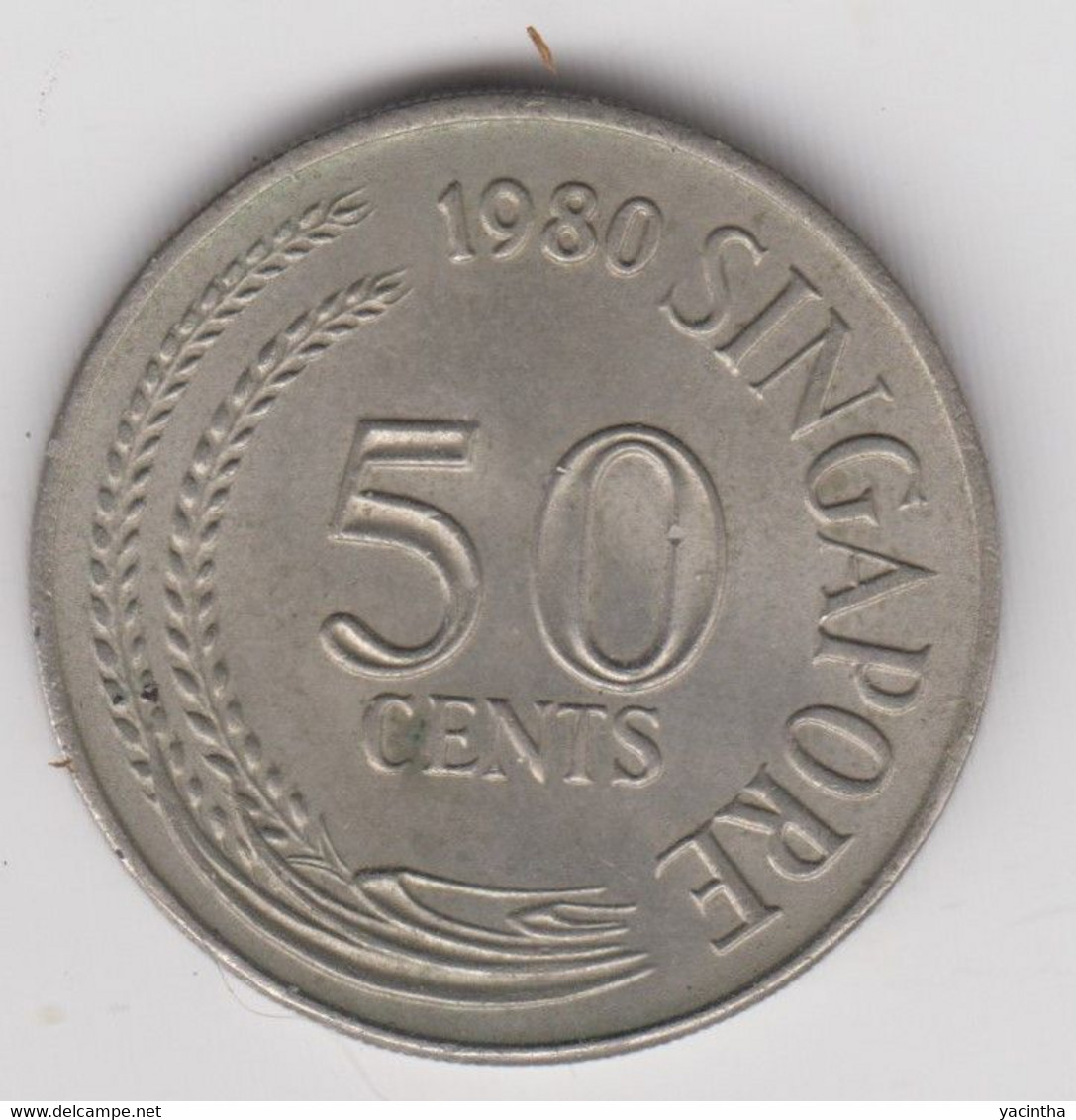 @Y@   Singapore  50 Cents  1980   (4596) - Singapour