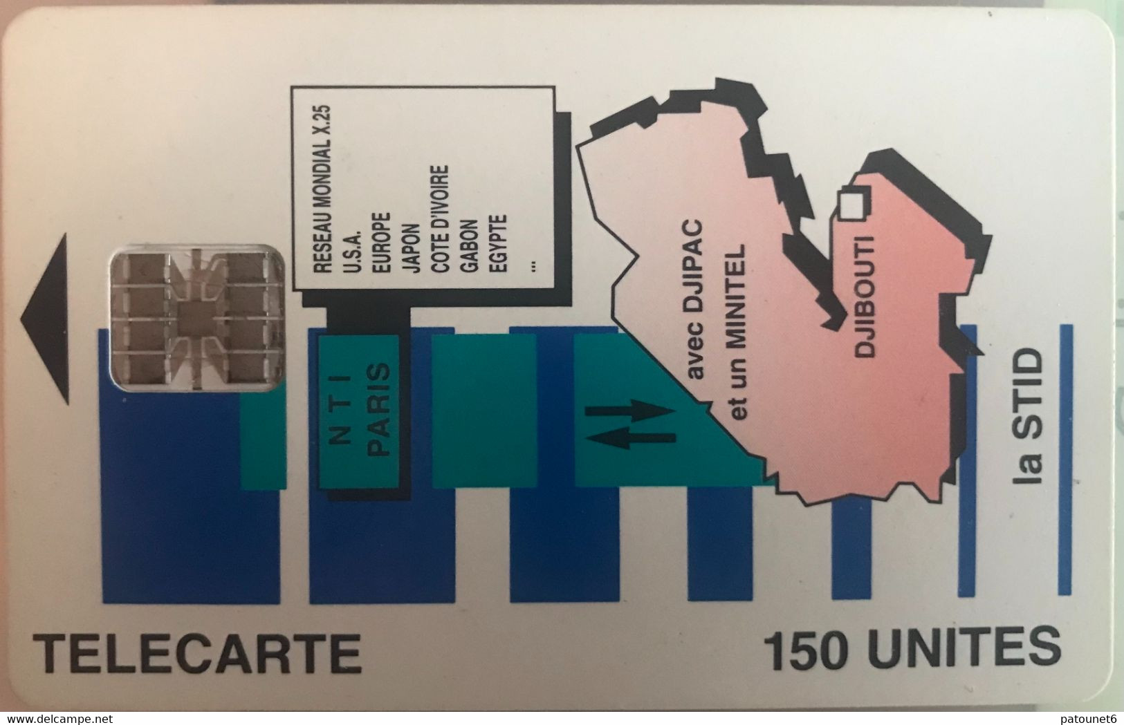 DJIBOUTI  -  Phonecard  -  OPT DJIBOUTI  -  SC 7  -  Carte   -  150 Unités - Gibuti