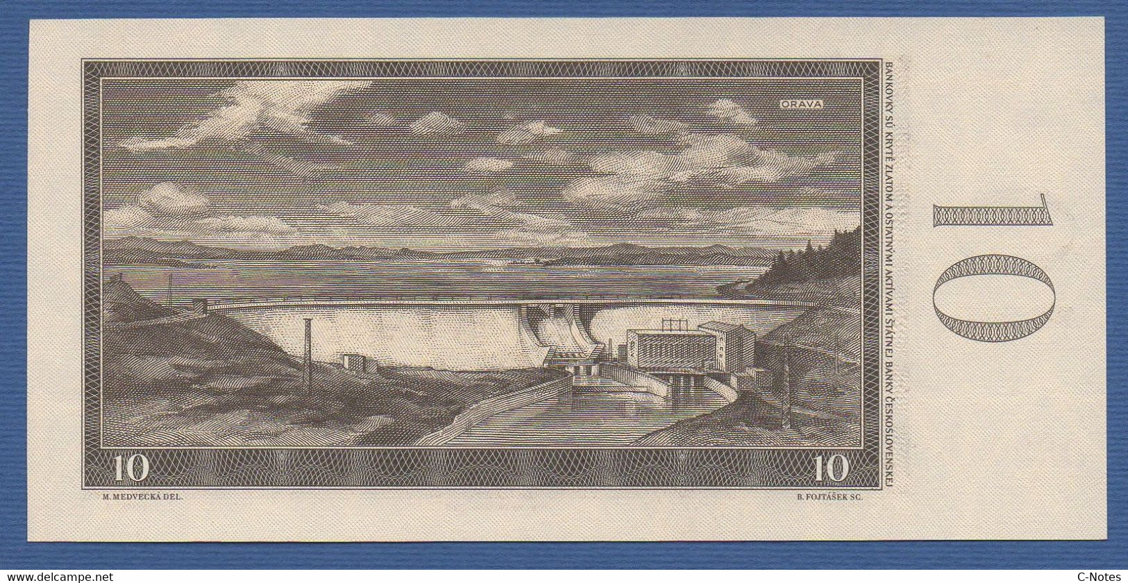 CZECHOSLOVAKIA - P.88e – 10 Korún Československých 1960 UNC Serie L73 069515 - Czechoslovakia