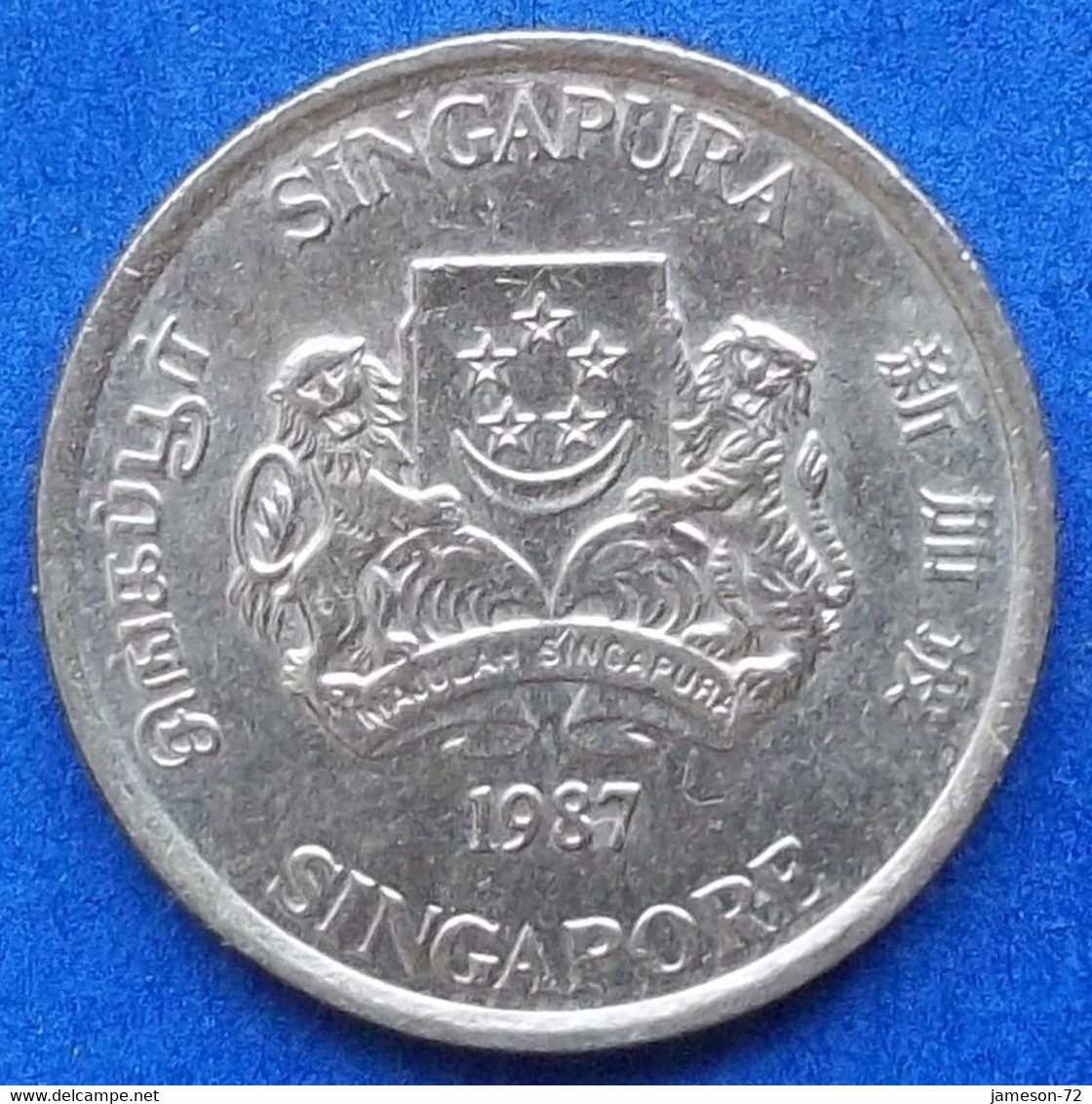 SINGAPORE - 5 Cents 1987 "fruit Salad Plant" KM#50 Independent - Edelweiss Coins - Singapore