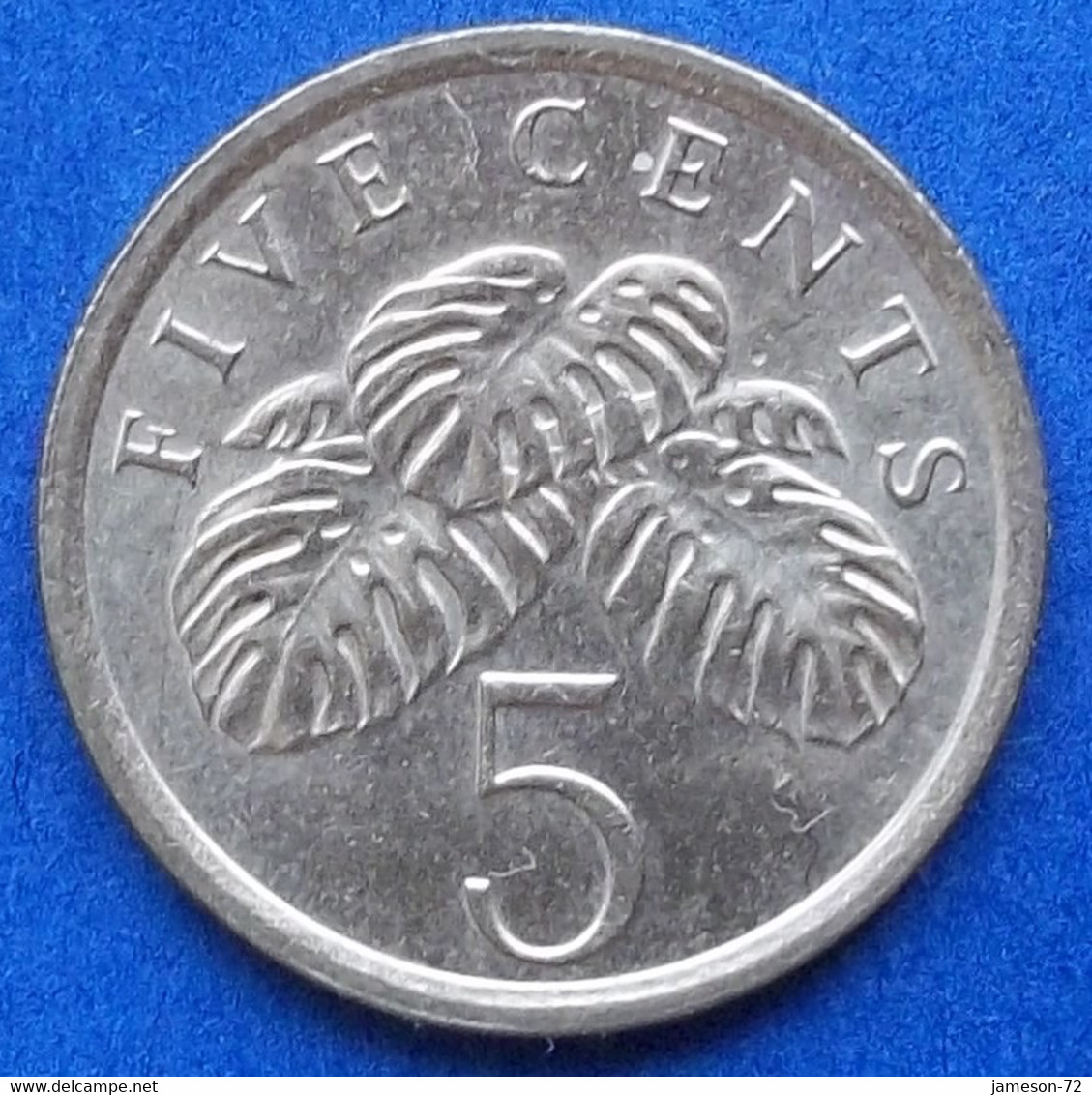 SINGAPORE - 5 Cents 1987 "fruit Salad Plant" KM#50 Independent - Edelweiss Coins - Singapore