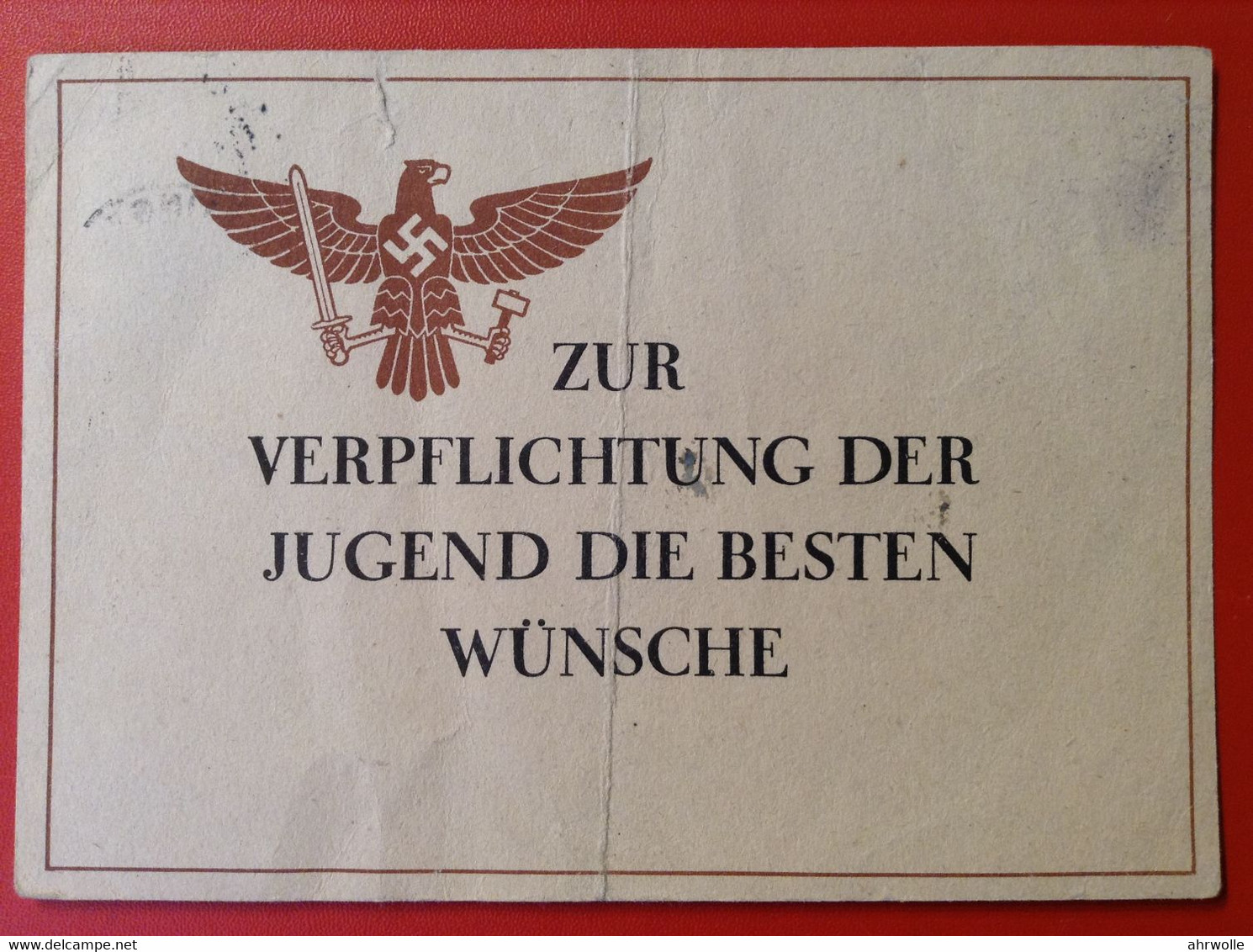 Propagandakarte WW2 Zur Verpflichtung Der Jugend Die Besten Wünsche Mädelführerin 1944 Göttingen - Guerra 1939-45