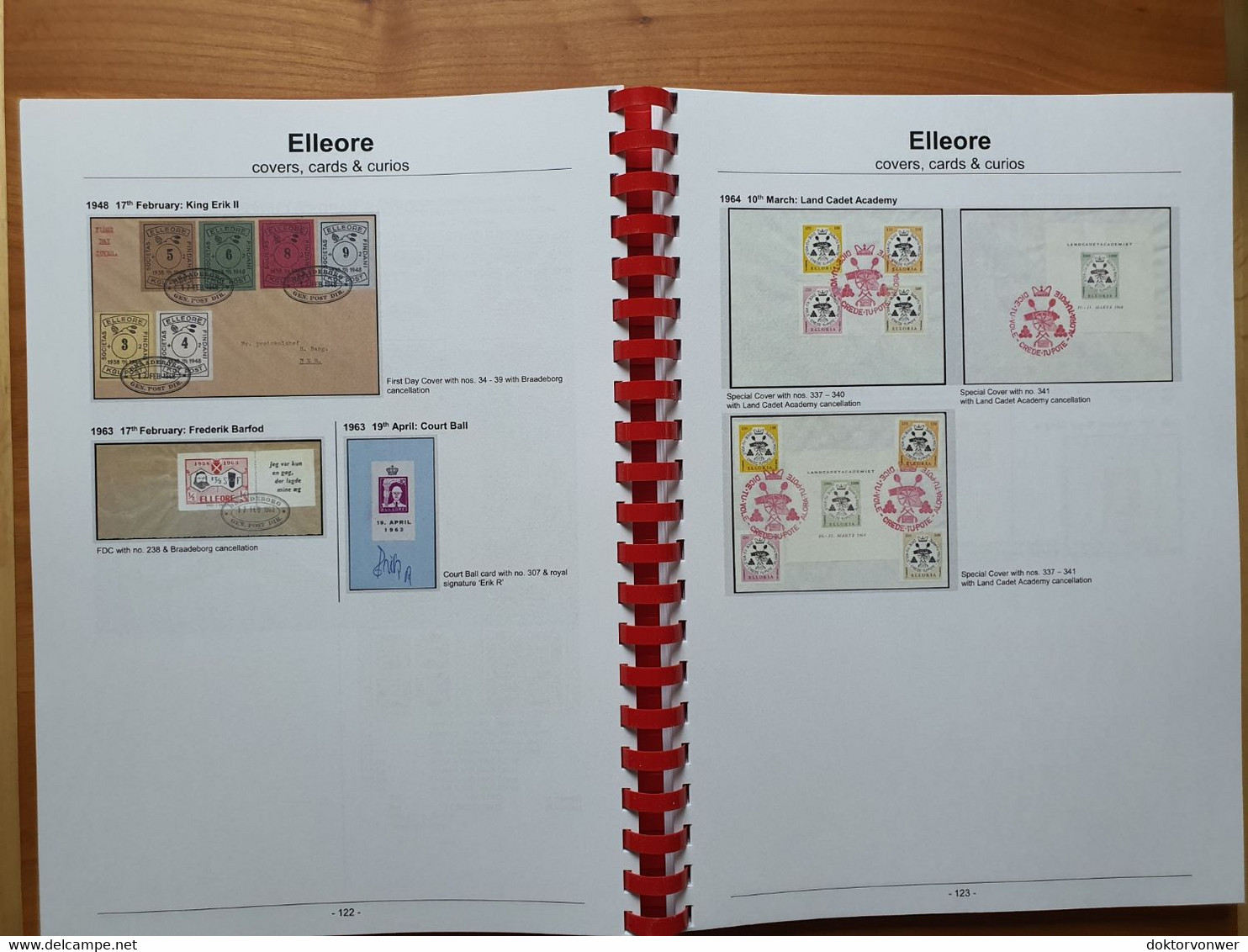 Kingdom of Elleore (Denmark) - Illustrated Collector’s Handbook - cinderella stamps, 270 pages, English