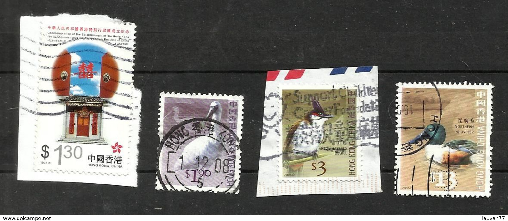 Hong Kong N°838, 1307, 1311, 1314 Cote 4.35 Euros - Used Stamps