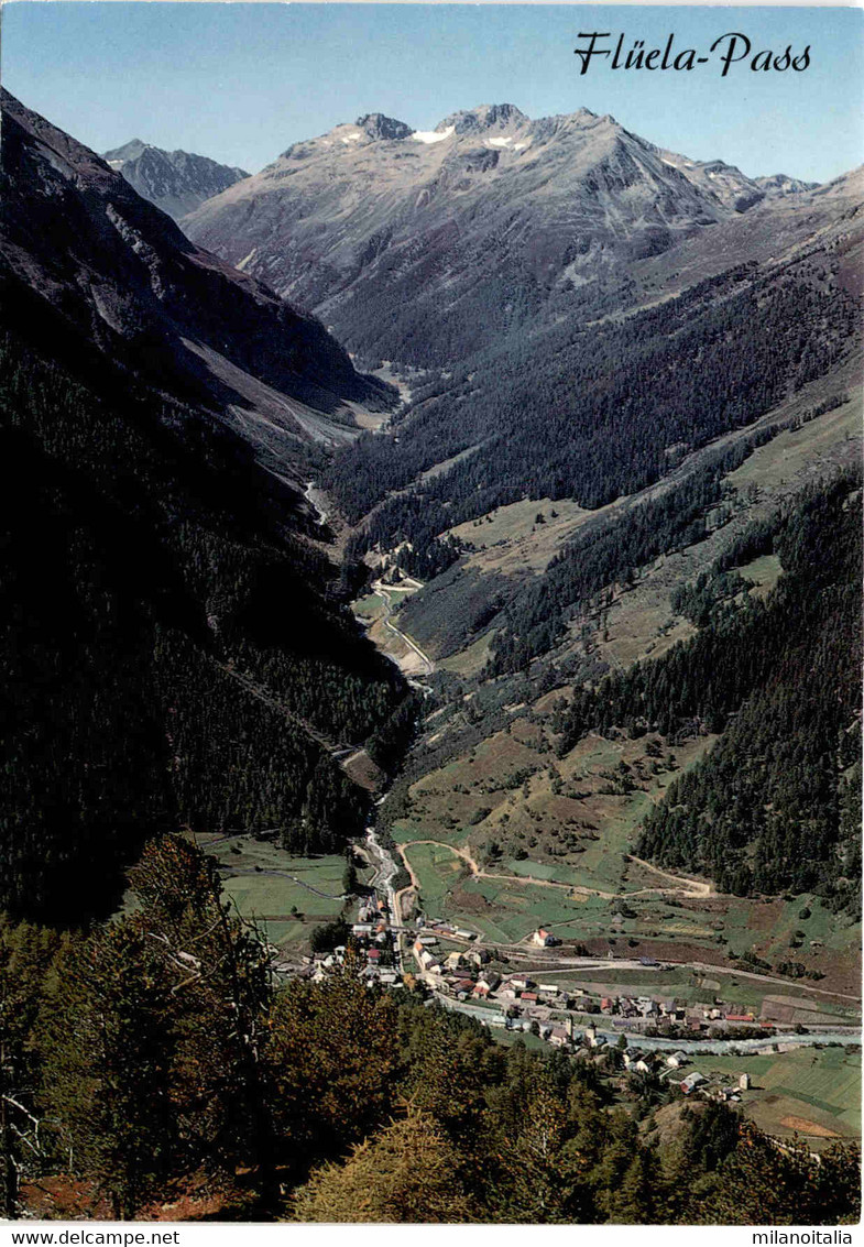 Flüela-Pass Südseite - Blick Auf Susch (5732) * 16. 9. 1974 - Susch