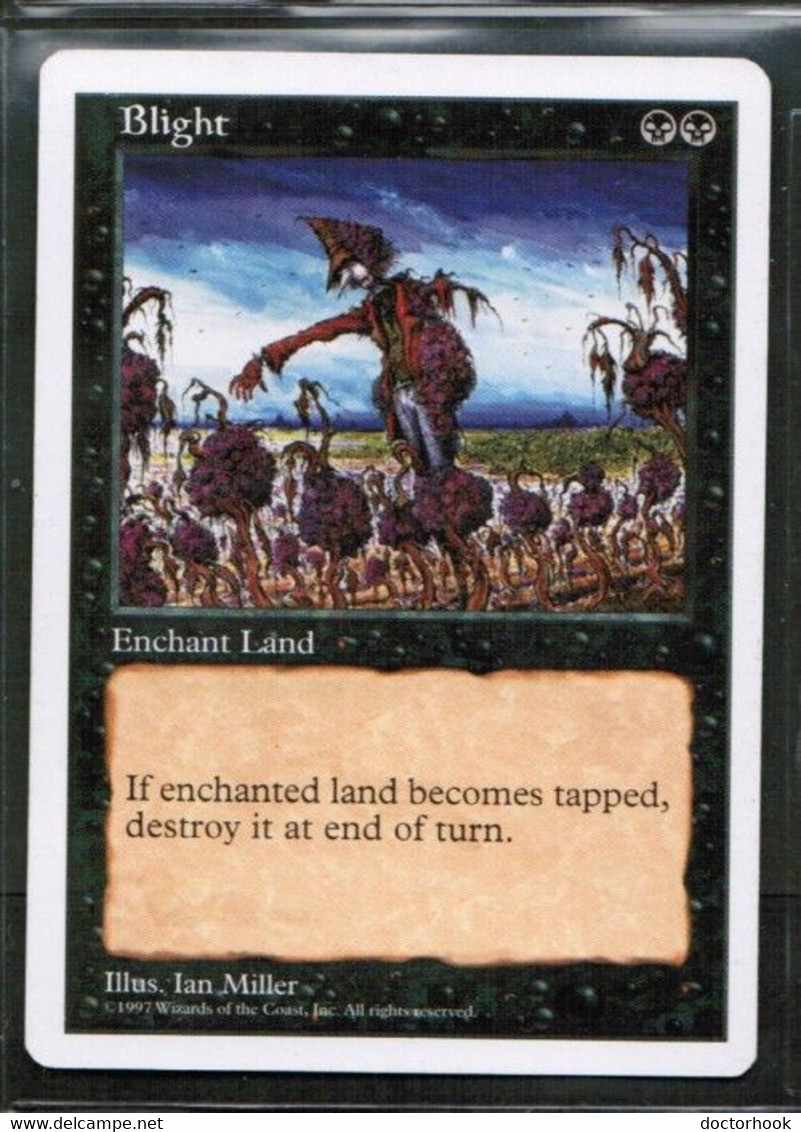 MAGIC The GATHERING  "Blight"---5th EDITION (MTG--116-4) - Sonstige & Ohne Zuordnung