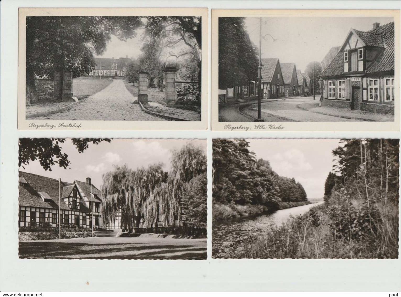 Steyerberg L. Mittelwesergebiet :---- 4 Kaarten / 4 Postcards - Nienburg