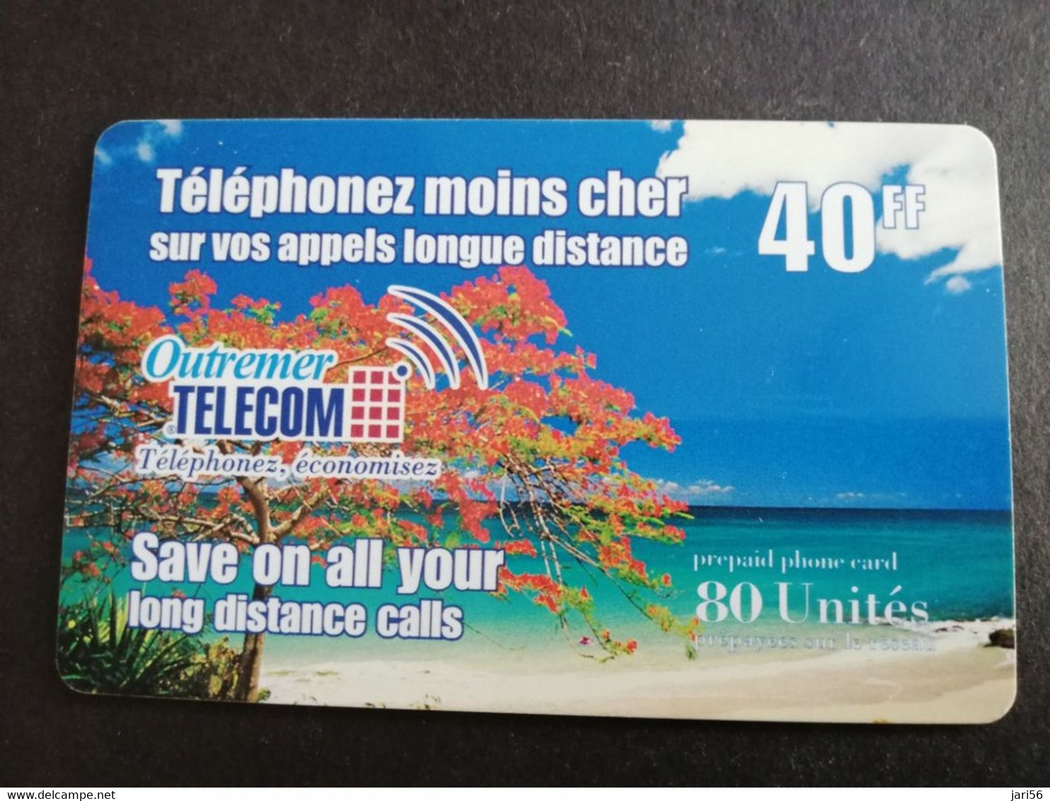 ST MARTIN / OUTREMER TELECOM/ 40FF 80 UNITS TREE ON BEACH   FINE USED CARD    ** 6263 ** - Antillas (Francesas)