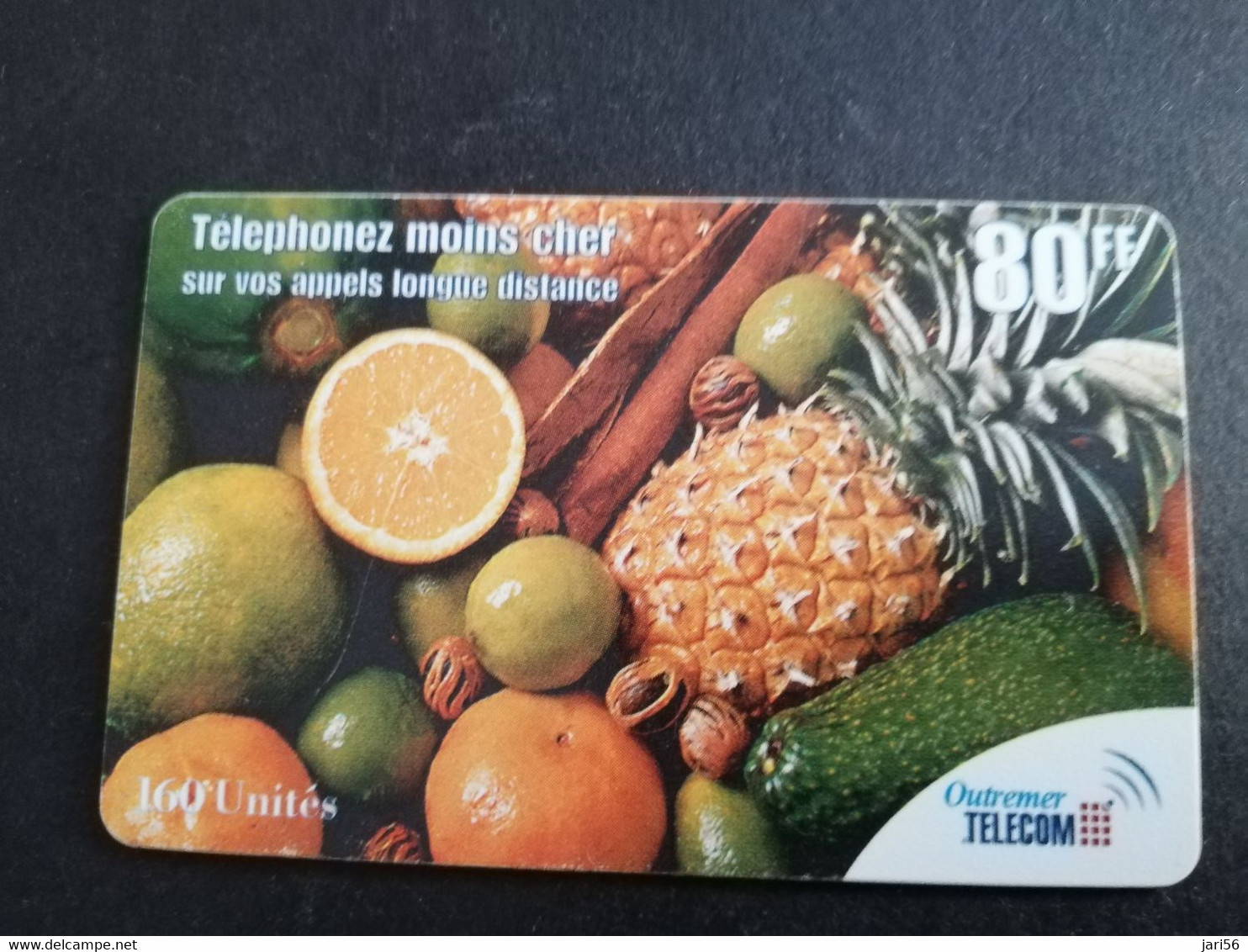 ST MARTIN / OUTREMER TELECOM/ 80FF 80 UNITS  FRUITS/ANANAS ORANGE    FINE USED CARD    ** 6264 ** - Antillen (Französische)