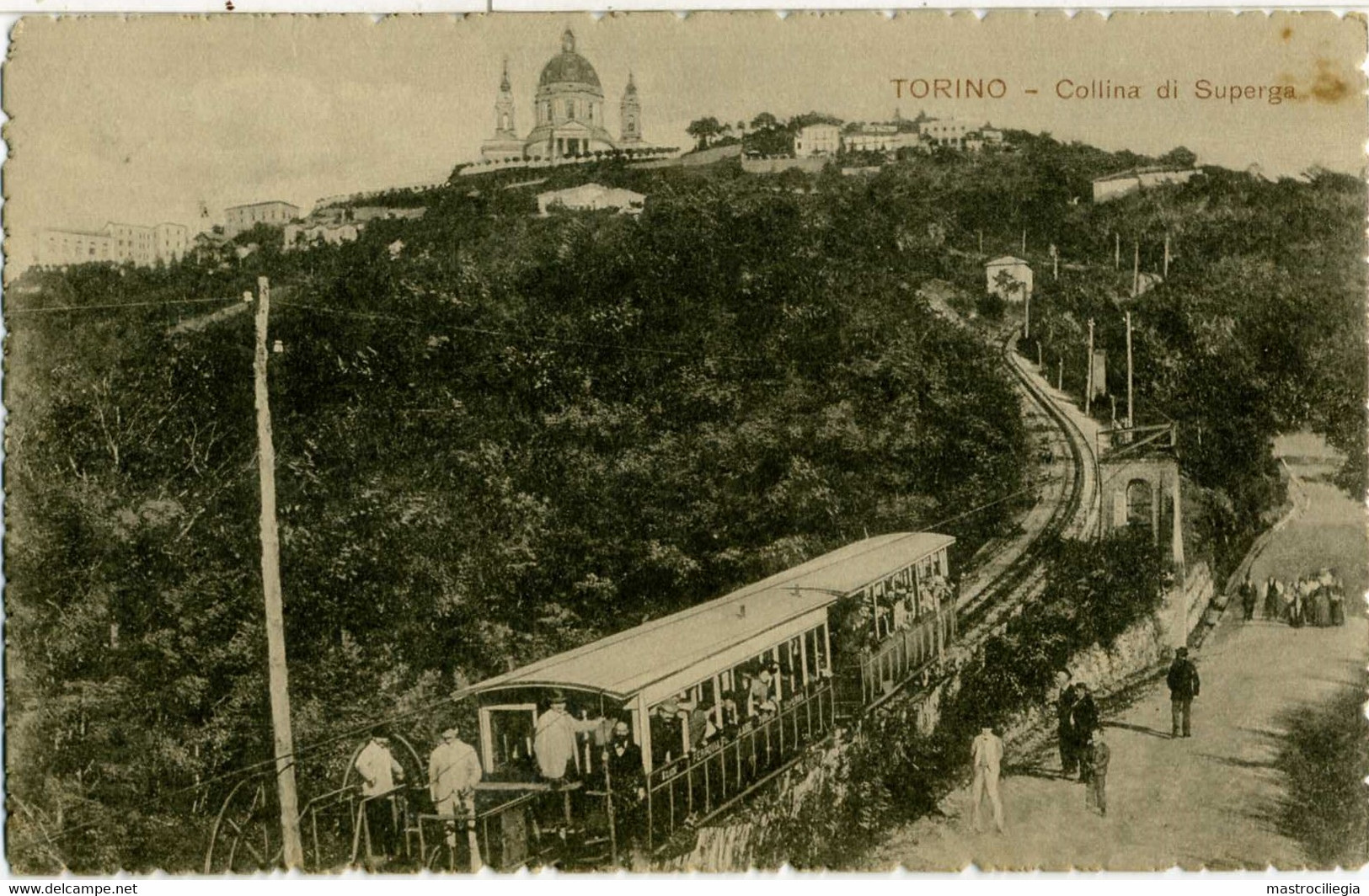 TORINO  Collina Di Superga  Ferrovia Funicolare - Transport