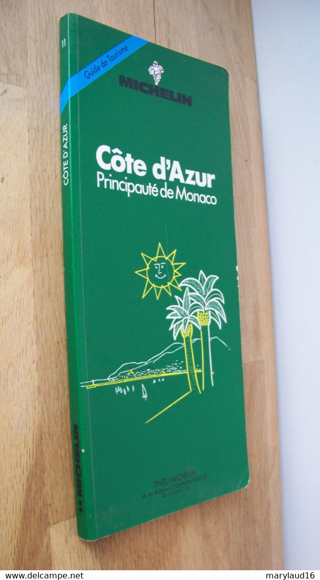 Michelin Guide Cote D'azur  Principauté De Monaco Michelin 1993 - Michelin-Führer