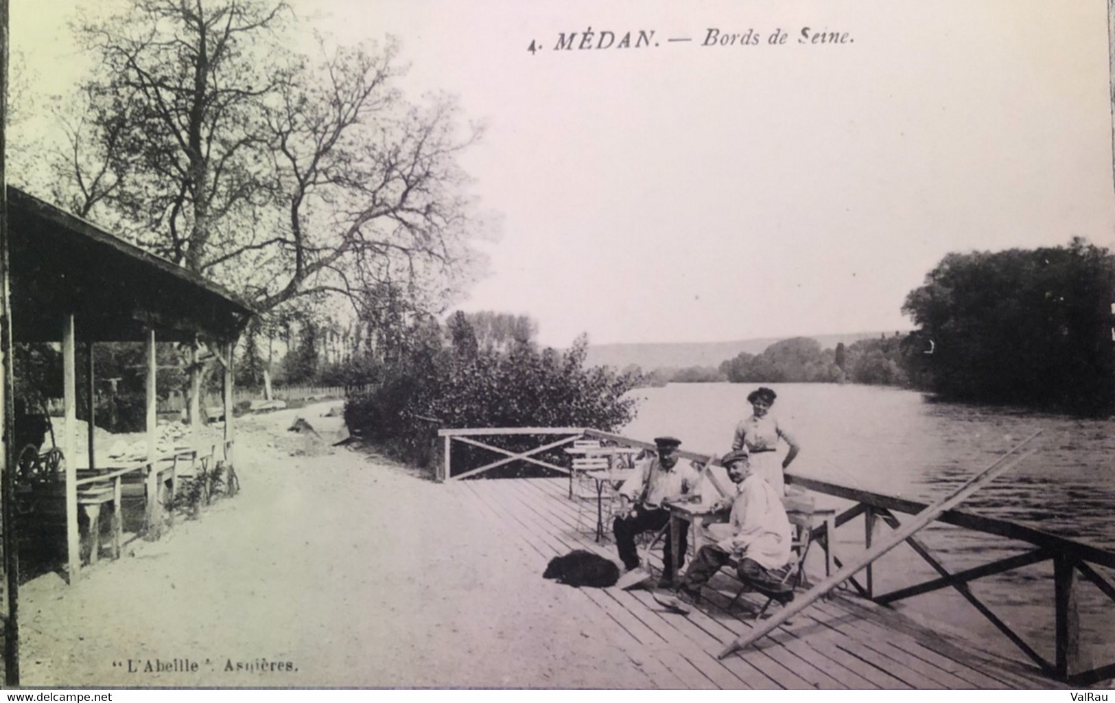 Médan - Bords De Seine - CPA Animée - Medan