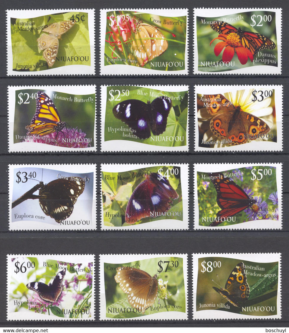 Niuafo'ou, Tin Can Island, 2012, Butterflies, Insects, Animals, MNH, Michel 445-456 - Otros - Oceanía