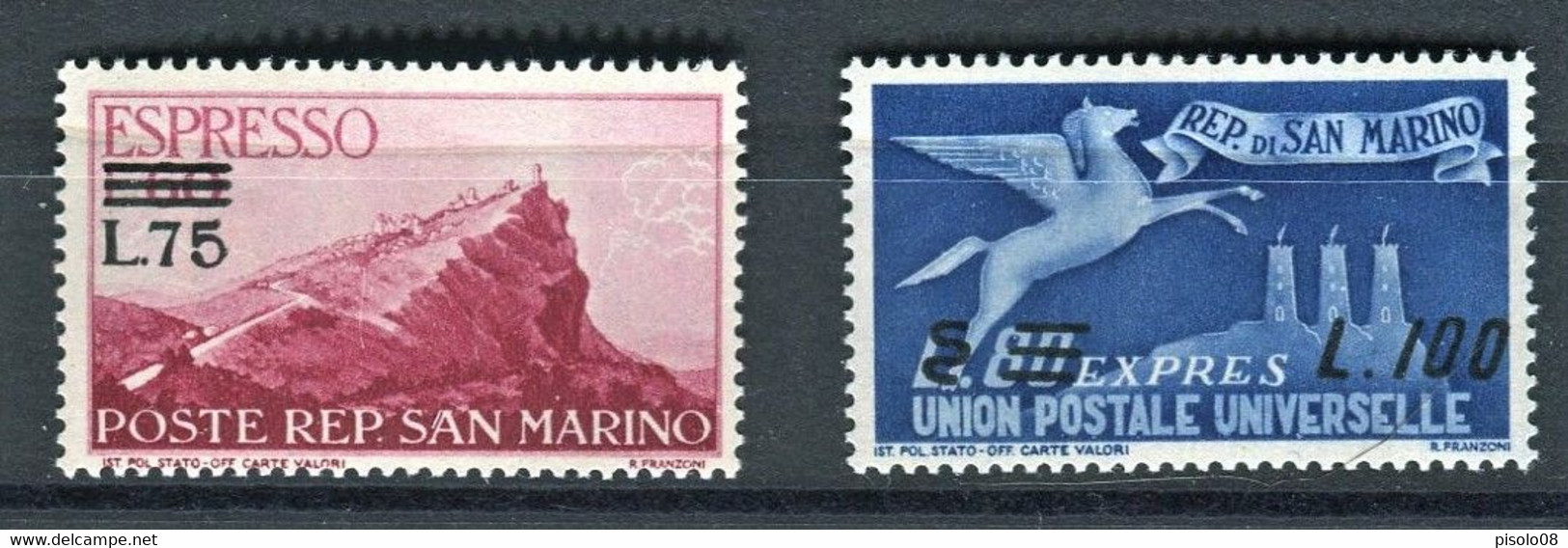 SAN MARINO 1957 ESPRESSI ** MNH - Sellos De Urgencia