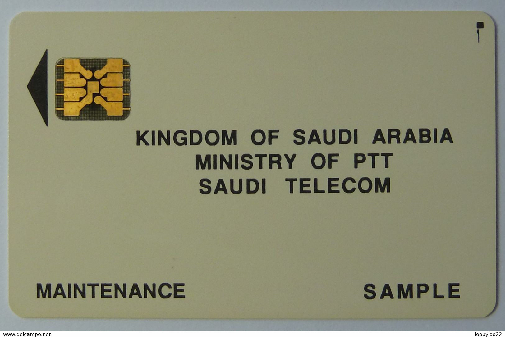 SAUDI ARABIA - SI4 Gold Chip - Maintenance - SAMPLE - Mint - VERY RARE - Saudi-Arabien