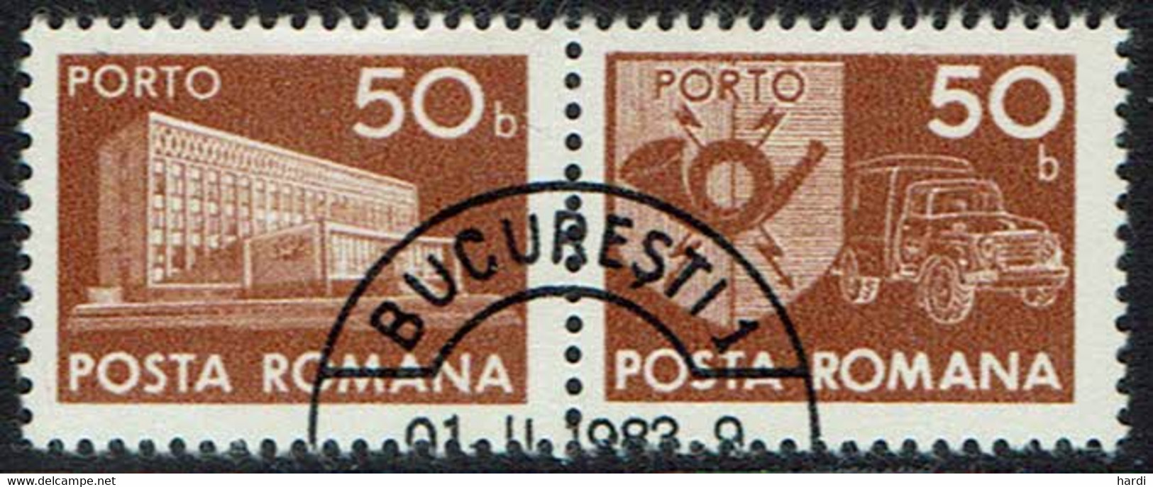 Rumänien Portomarken 1974, Mi.Nr 123, Gestempelt - Strafport