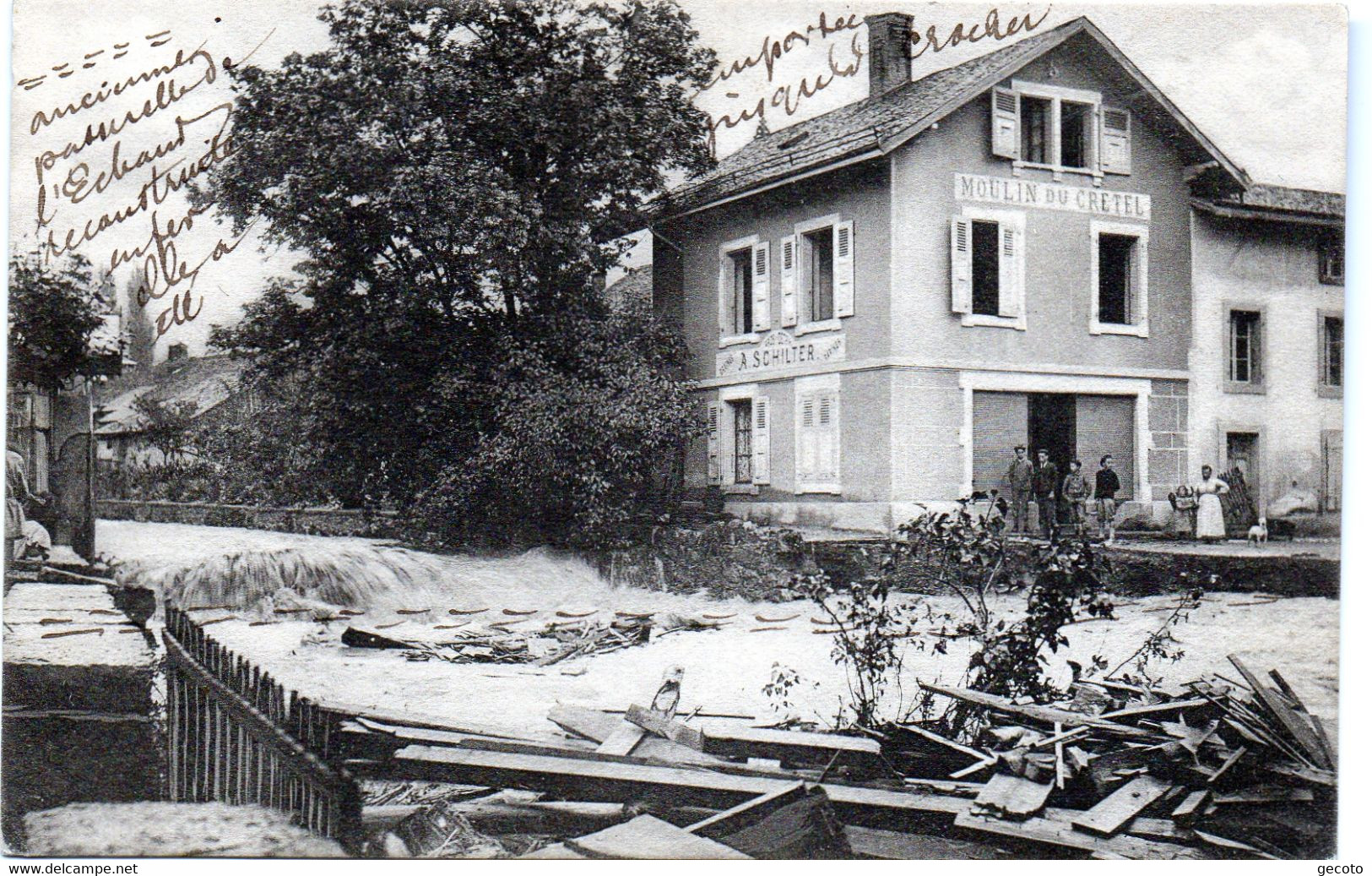 Emplacement D'un Pont à L Echaud En 1910 - Andere & Zonder Classificatie