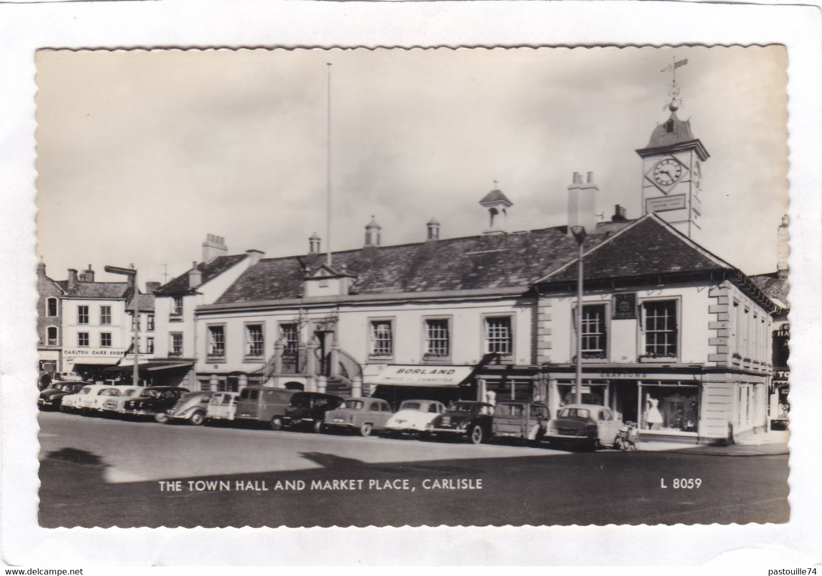 CPSM :  14 X 9  -  THE  TOWN  HALL  AND  MARKET PLACE ,  CARLISLE - Carlisle