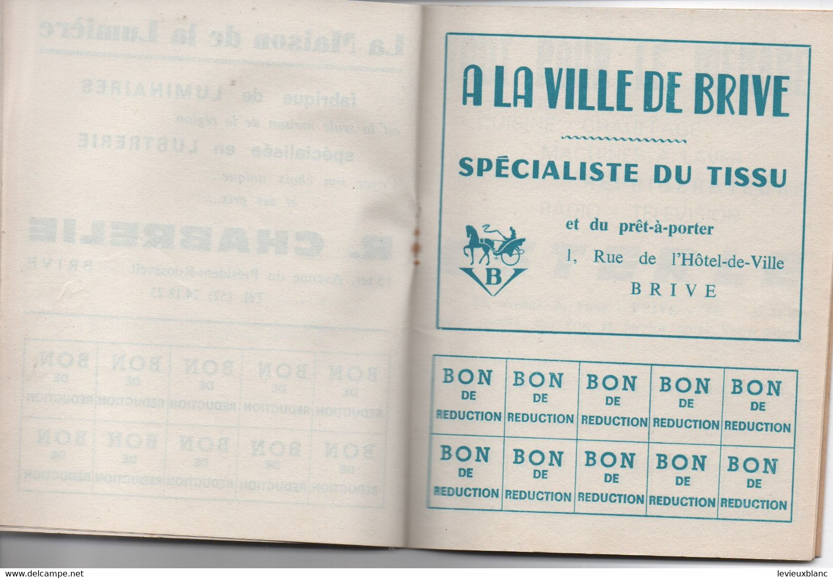 Carnet D'Achats Avec Réductions / Cheminots De La Région De BRIVE/Catala/Malhier /UZERCHE/Corréze//1969           TRA61 - Chemin De Fer