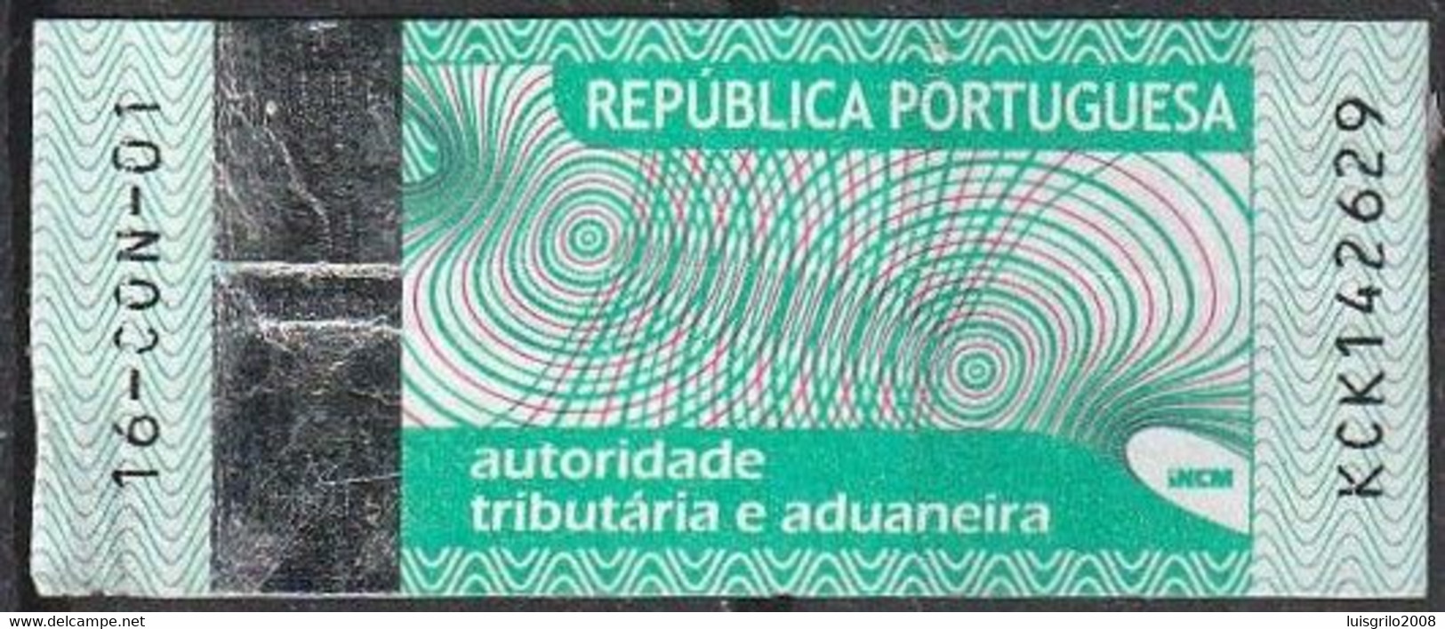 Fiscal/ Revenue, Portugal - Tabac/ Tobacco Tax, Imposto Sobre Tabaco - |- Continente, 2016 - Used Stamps