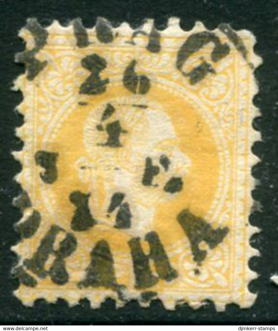AUSTRIA 1867 Franz Jospeh  2 Kr.coarse Print  Used With Prague Postmark.  Michel 35 I - ...-1918 Vorphilatelie