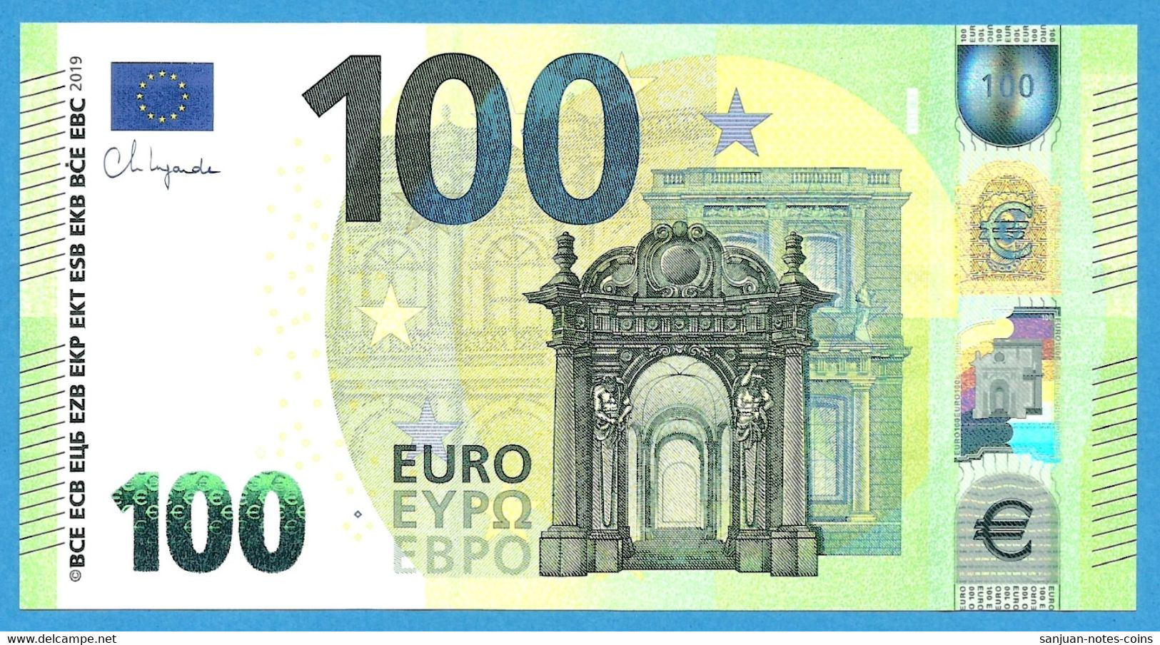 100 EURO FRANCE LAGARDE EA-E013 UNC-FDS (D094) - 100 Euro