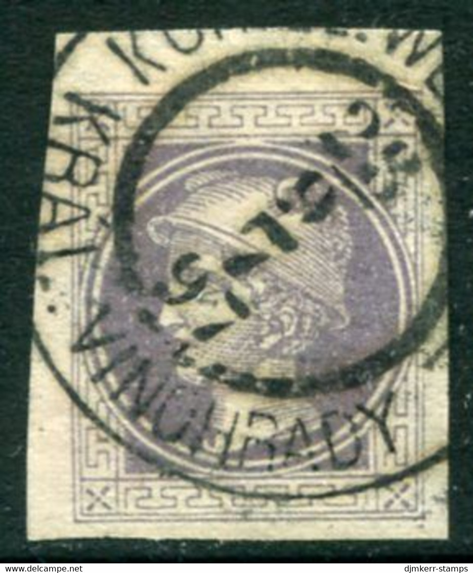 AUSTRIA 1867 Newspaper  (1 Kr)  Used With Kralovske Vinohrady  Postmark.  Michel 42 - ...-1918 Voorfilatelie