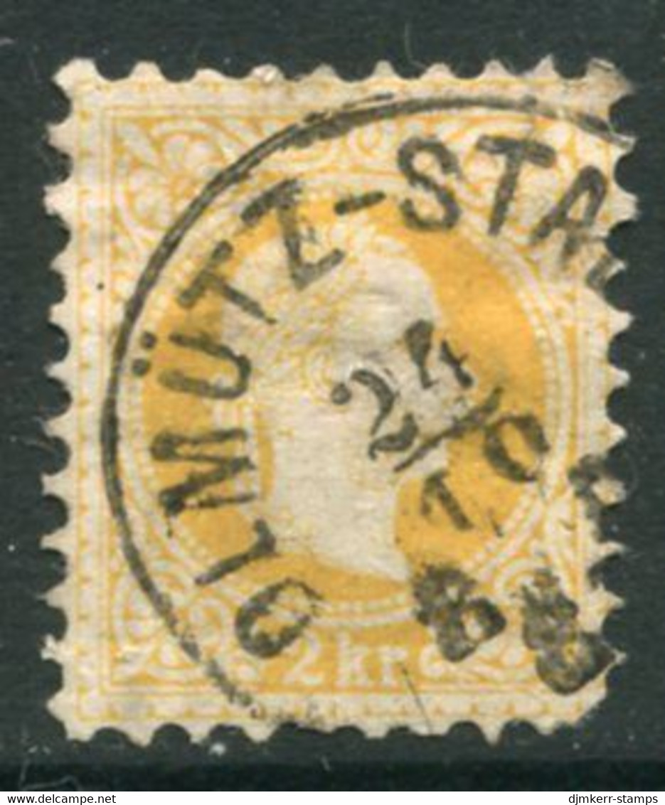 AUSTRIA 1874 Franz Joseph 2 Kr. Fine Print Used With Olmütz (Olomouc)  Postmark.  Michel 35 II - ...-1918 Préphilatélie