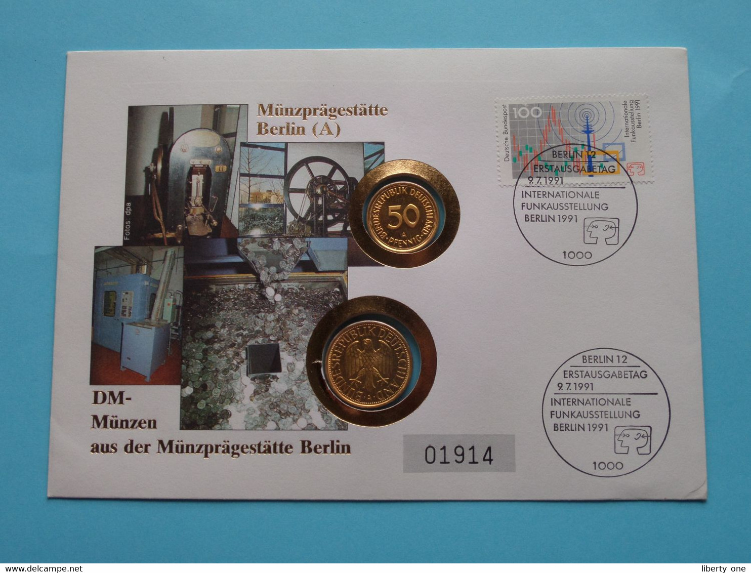 DM-Münzen Aus Der Münzprägestätte BERLIN (A) > ( Stamp > Berlin 1991 ) N° 01914 ! - Souvenirmunten (elongated Coins)