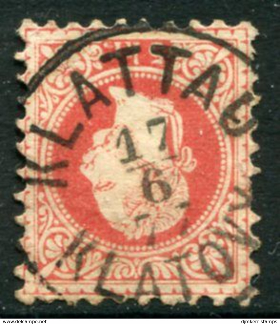 AUSTRIA 1874 Franz Joseph 5 Kr. Fine Print Used With Klattau/Klatovy  Postmark.  Michel 37 II - ...-1918 Vorphilatelie