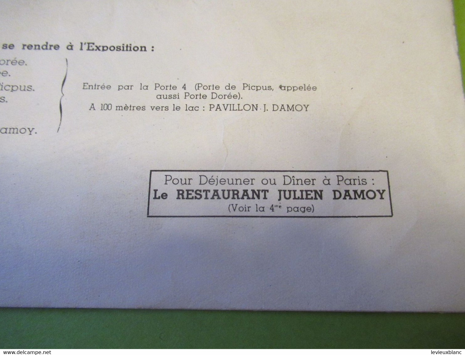 Exposition Coloniale/ Pavillon De Dégustation Des Produits JULIEN DAMOY/ Grand Plan Global De L'Exposition/1931   VPN345 - Café & Té