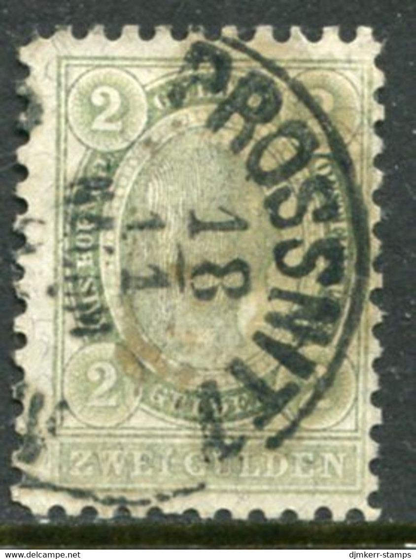 AUSTRIA 1896 Franz Joseph 2 G.. Used  With Prossnitz (Prostějov) Postmark.  Michel 68 - ...-1918 Voorfilatelie