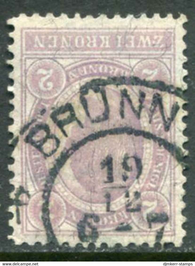 AUSTRIA 1899 Franz Joseph 2 G. Used  With Brünn (Brno) Postmark.  Michel 82 - ...-1918 Préphilatélie