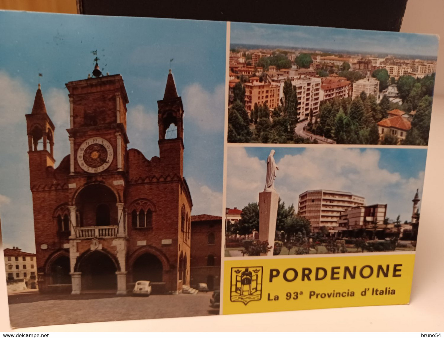 2 Cartoline Pordenone ,saluti Da, Vedutine 93° Provincia D'Italia Anni 60 - Pordenone