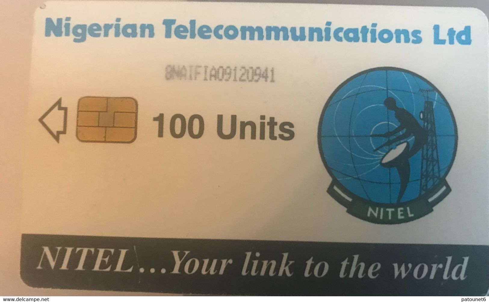 NIGERIA   -   Phonecard  -  Nigerian Telecommunications Ltd -  100 Units - Nigeria