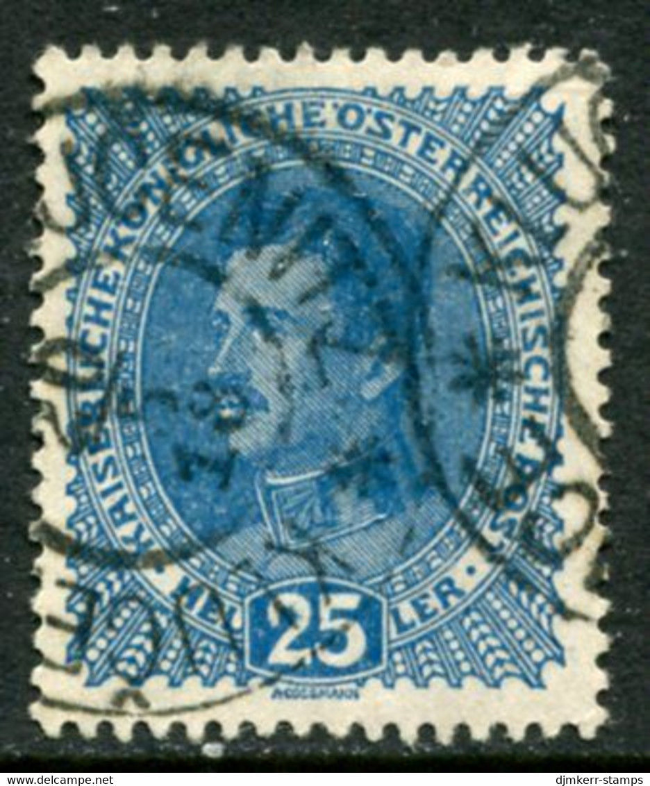 AUSTRIA 1917 Karl I 25 H. Used With Klučenitz/Klučenice Postmark.  Michel 223 - ...-1918 Voorfilatelie